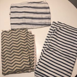 Bundle three women’s scarves